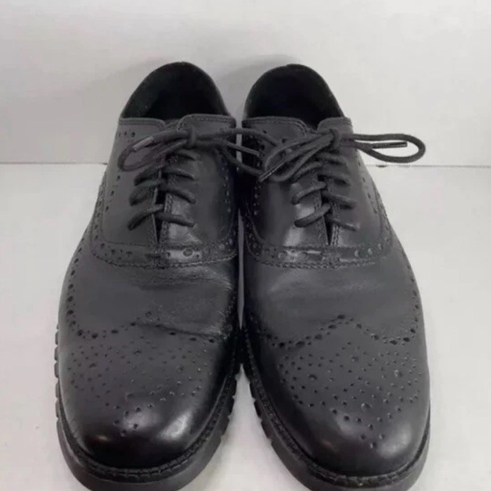 Cole Haan Men's Black Zerogrand GrandOS Wingtip Oxford Dress Shoes C20719 Sz 11M